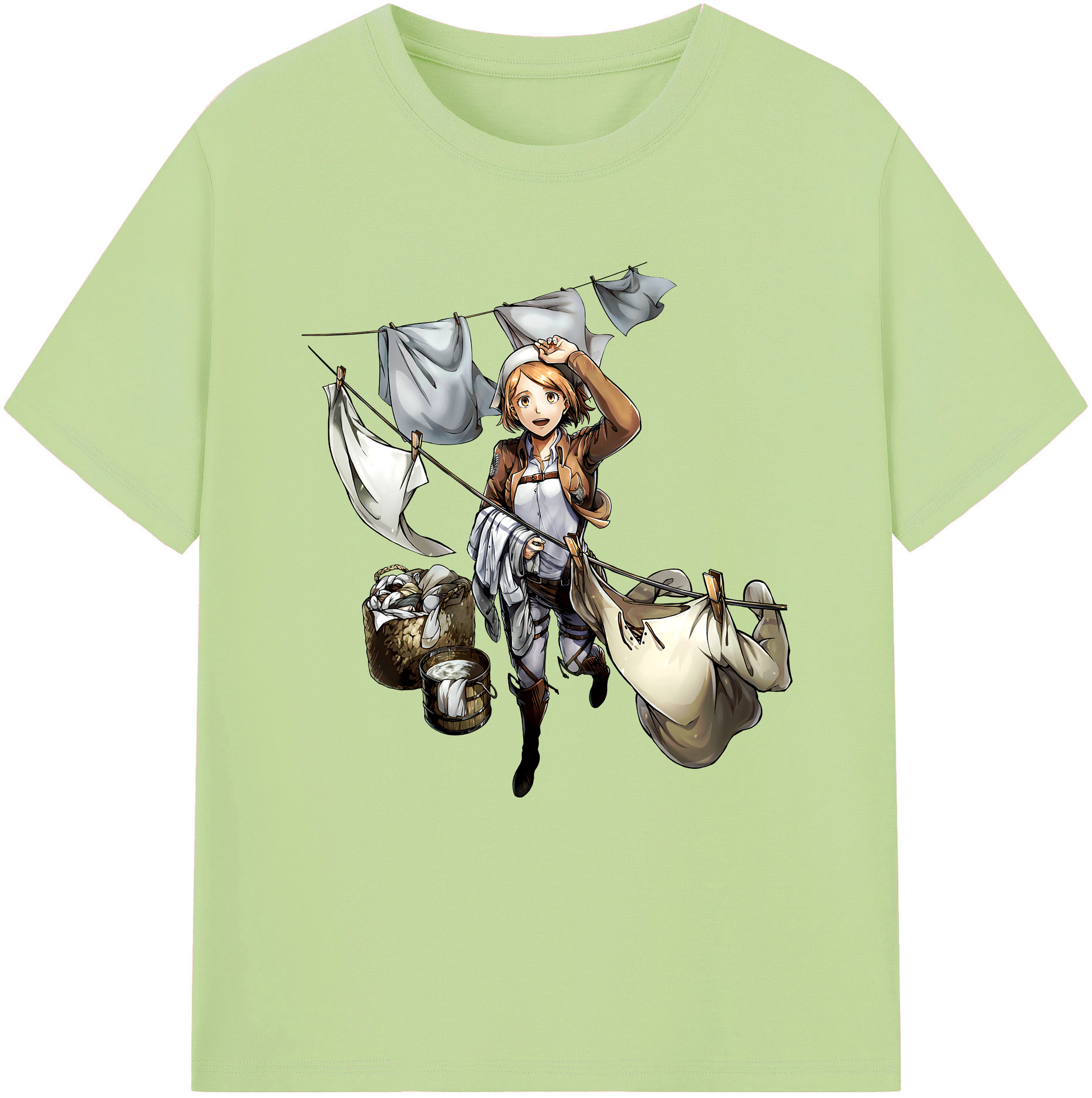 （画像用） 進撃の巨人 ペトラ·ラル Attack on Titan Petra Rall 綿100％半袖Tシャツ（フロントプリント）